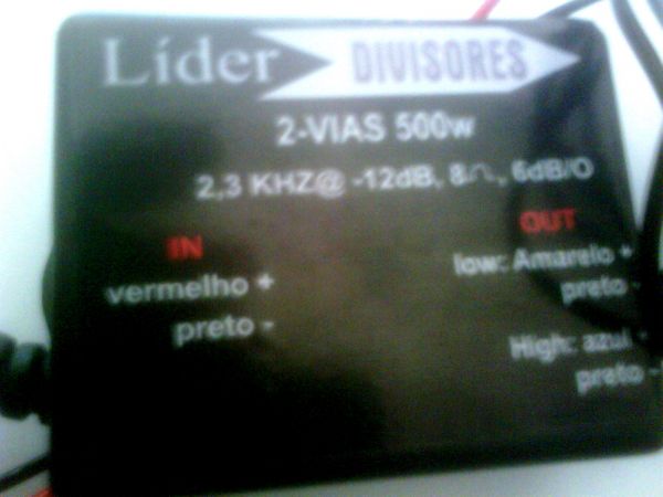 Divisor de Frequência Líder 2vias 500W