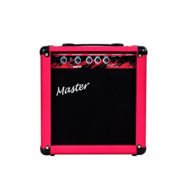 Amplificador Guitarra Rosa 30w Rms com Distorção Master Audi